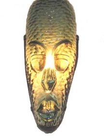 L-955 Ethnic Glass Wall Sconce Large